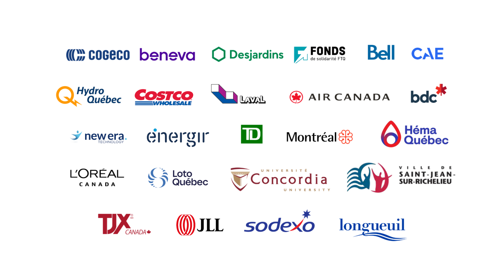 Logo des acheteurs présents pour la 12e édition