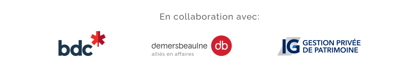 Bannière avec logo des partenaires