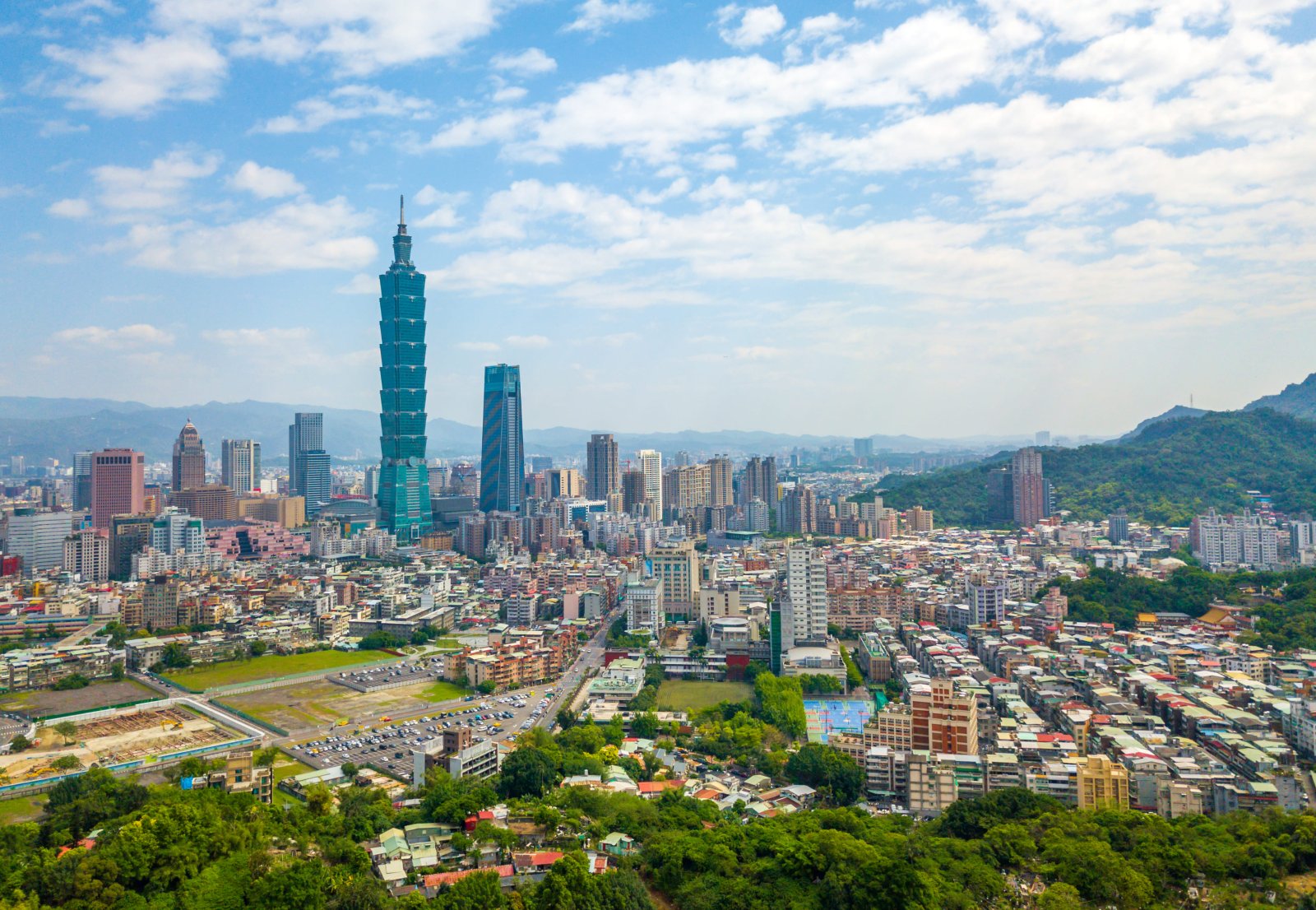 Vue panoramique de Taipei, à Taïwan