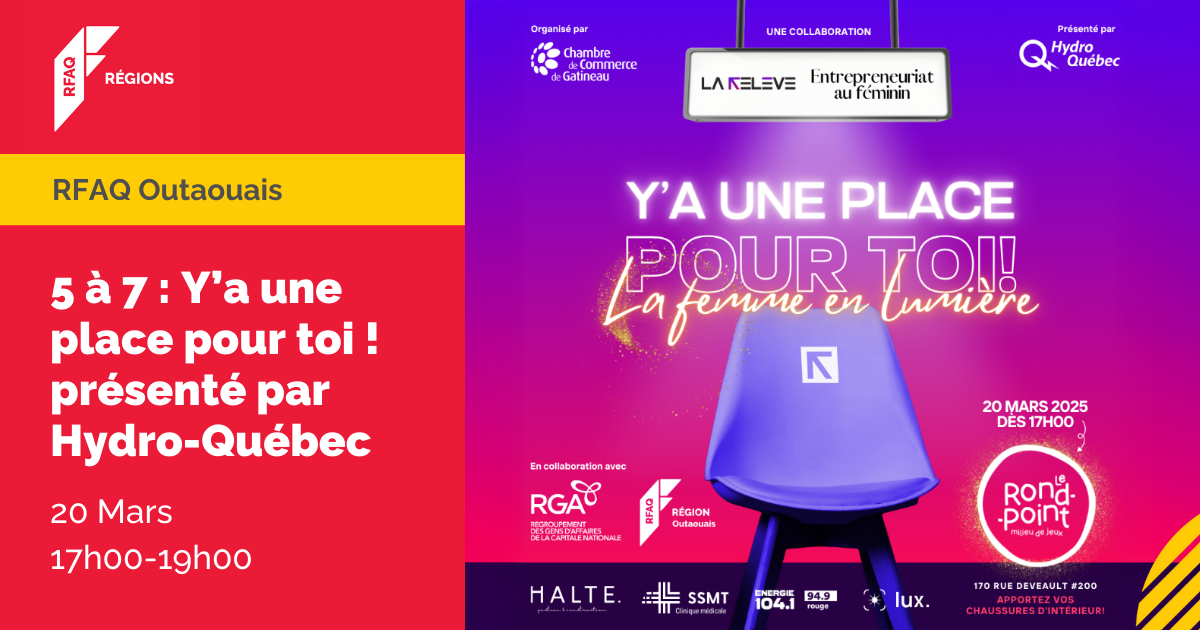 5 à 7 : Y’a une place pour toi ! présenté par Hydro-Québec