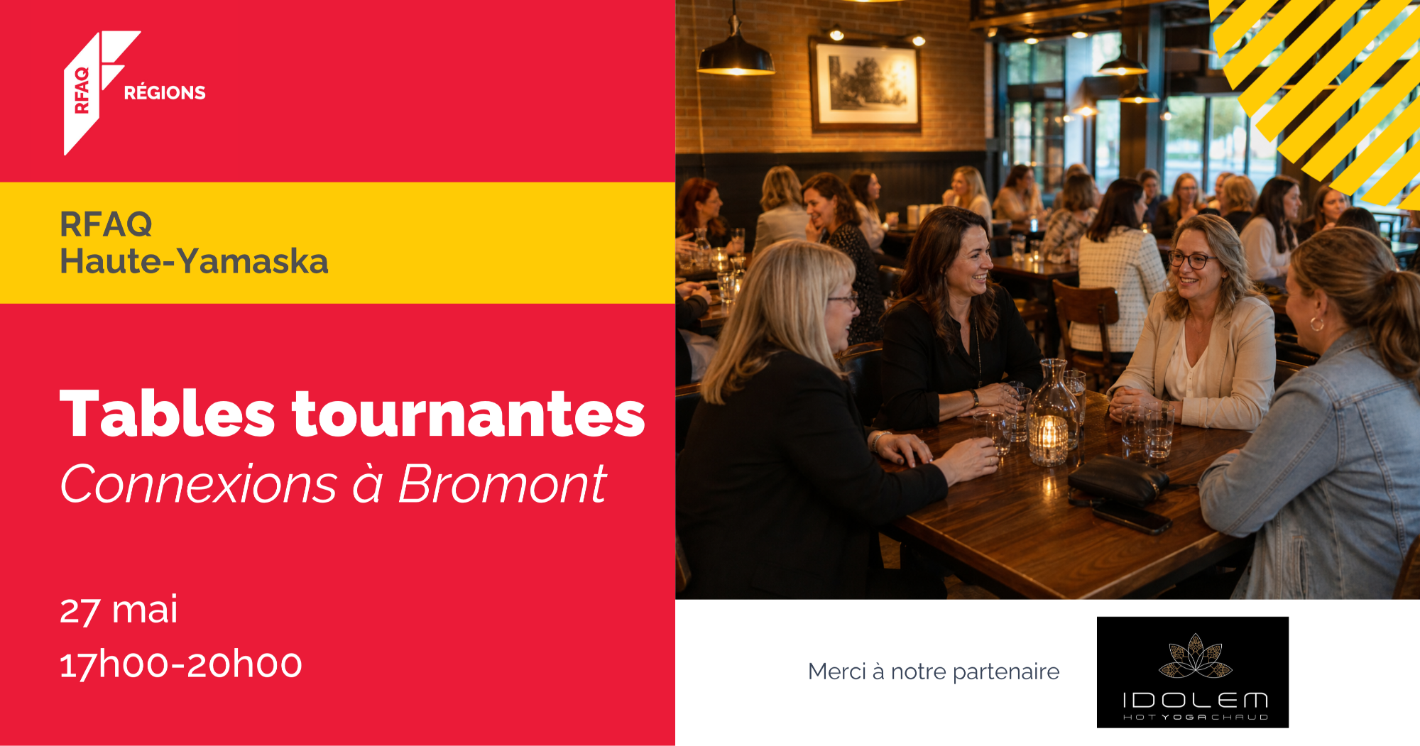 Tables tournantes : Connexions à Bromont