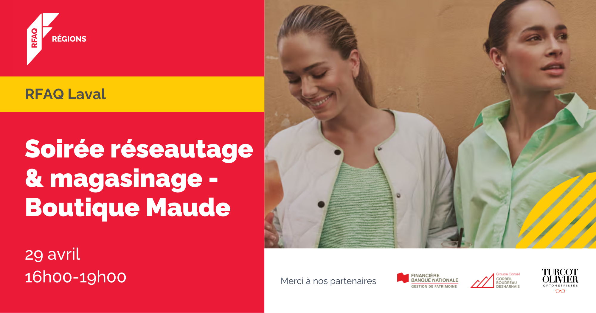 Soirée réseautage & magasinage - Boutique Maude