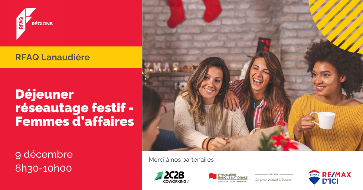 Déjeuner réseautage festif – Femmes d'affaires
