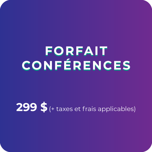 Forfait Conférences | CVR AUTOMNE  2026