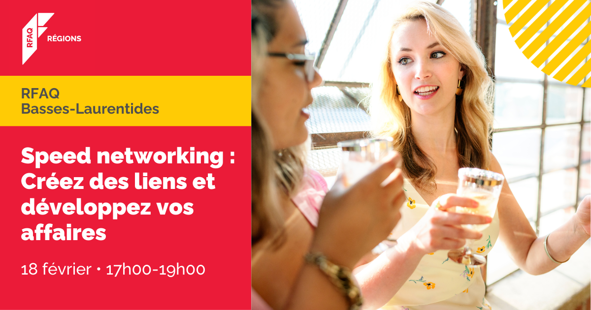 Speed networking : Créez des liens et développez vos affaires