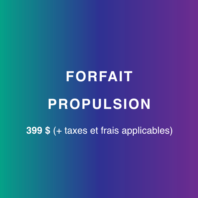 Forfait Propulsion | CVR 2026