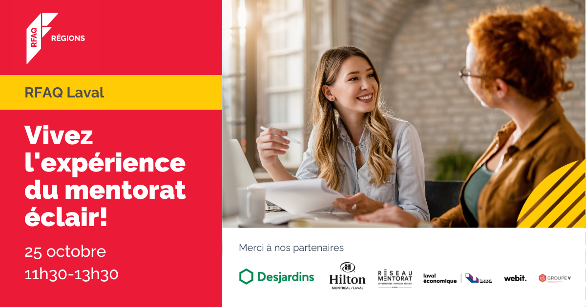 Vivez l'expérience du mentorat éclair!