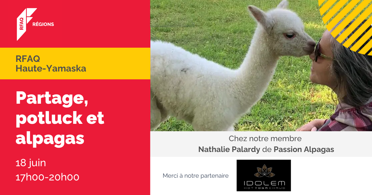 Partage, potluck et alpagas