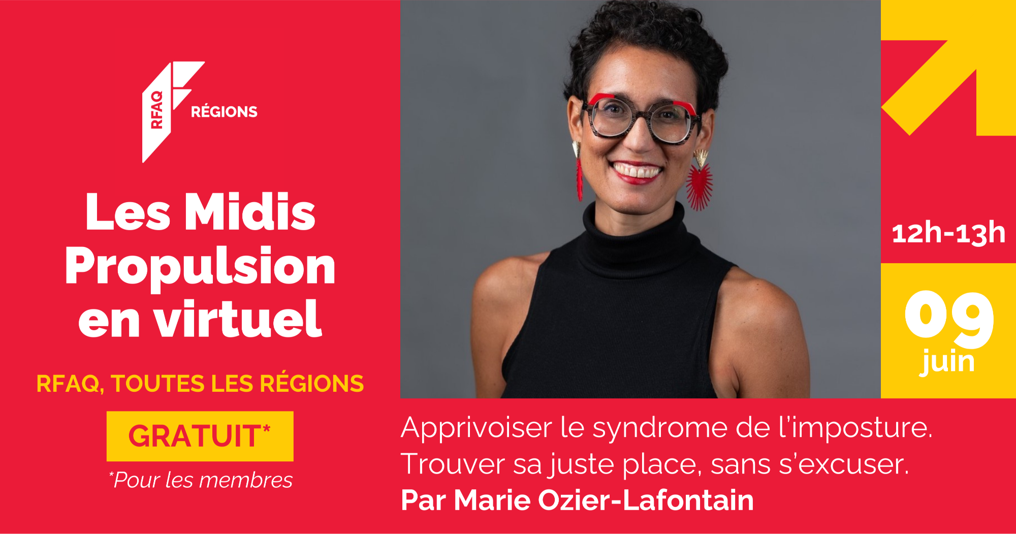 Les Midis Propulsion en virtuel: Apprivoiser le syndrome de l’imposture. Trouver sa juste place, sans s’excuser