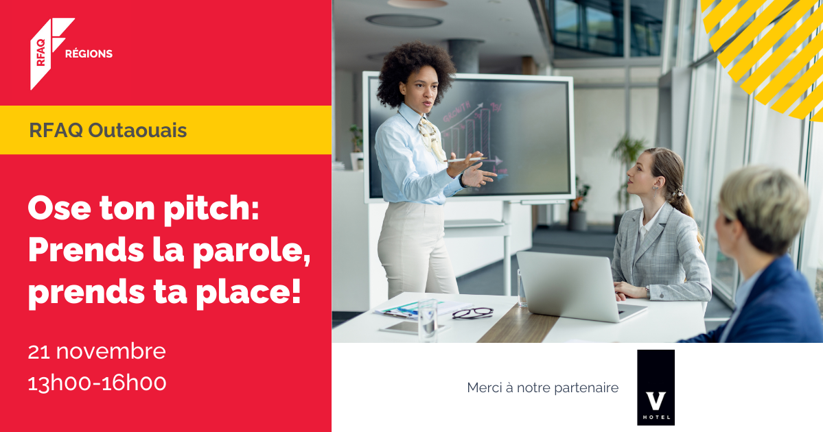 Ose ton pitch: Prends la parole, prends ta place!