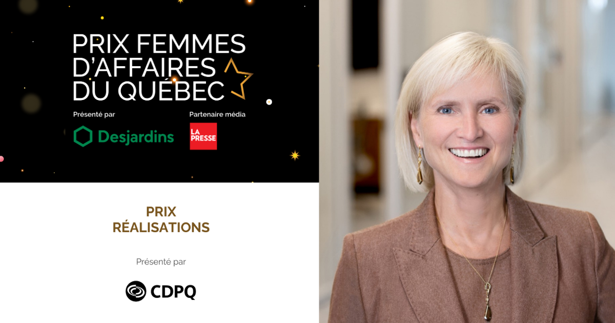 Le Réseau des Femmes d’affaires du Québec célèbre l’excellence d’Anne-Marie Hubert, récipiendaire du Prix Réalisations 2024