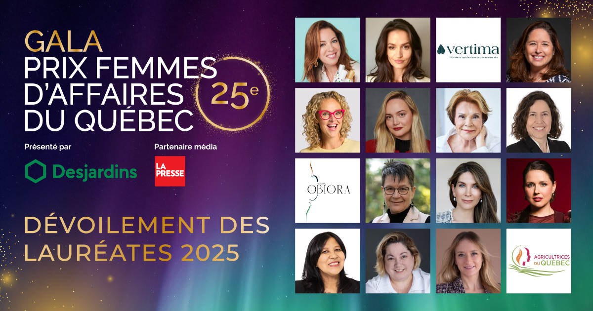 Dévoilement des lauréates de la 25ème édition du Prix Femmes d'affaires ...