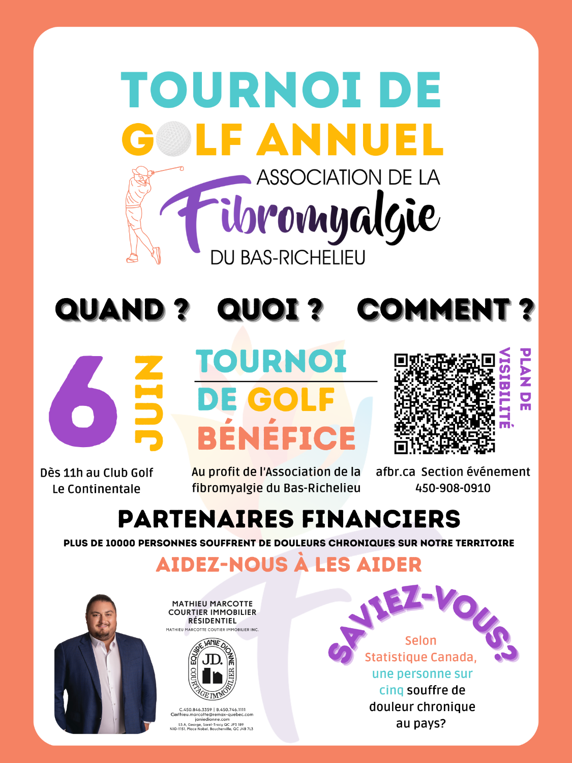 Tournoi de golf bénéfice