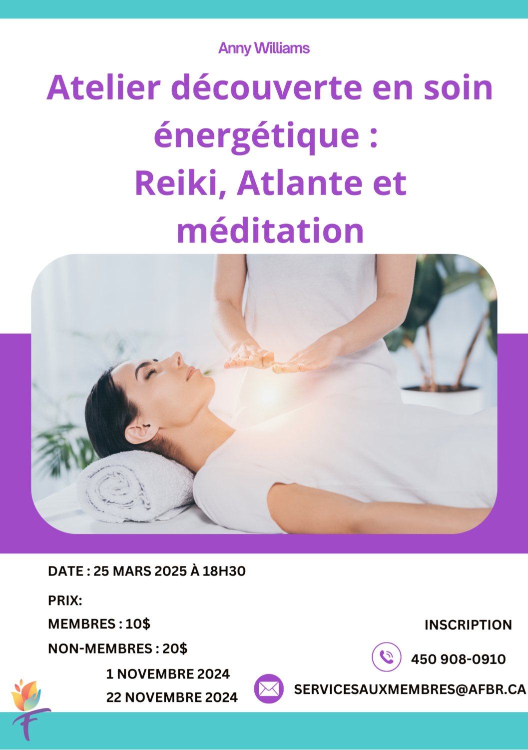 ATELIER DÉCOUVERTE EN SOIN ÉNERGÉTIQUE REIKI, ATLANTE ET MÉDITATION -