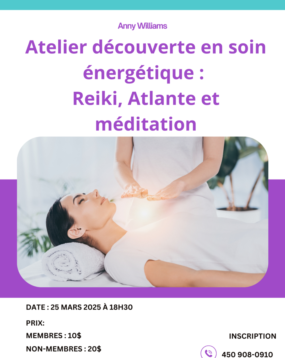 ATELIER DÉCOUVERTE EN SOIN ÉNERGÉTIQUEREIKI, ATLANTE ET MÉDITATION