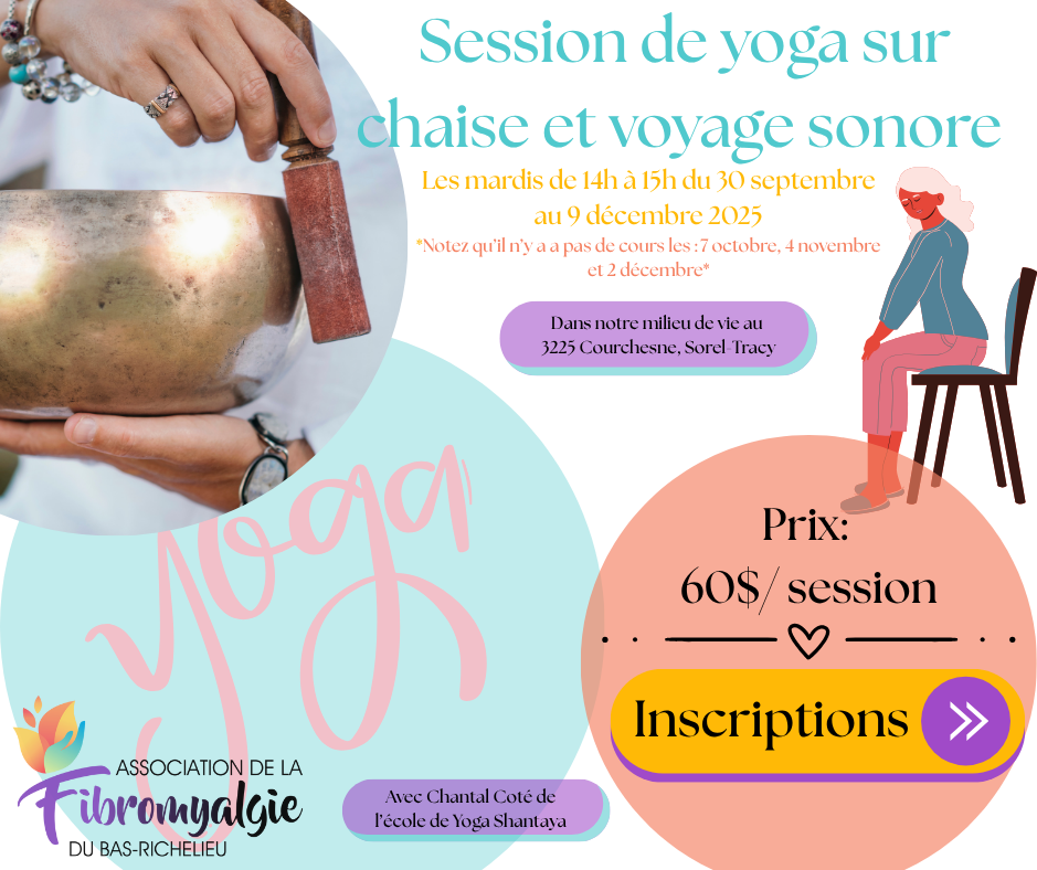 Session de Yoga sur chaise et voyage sonore