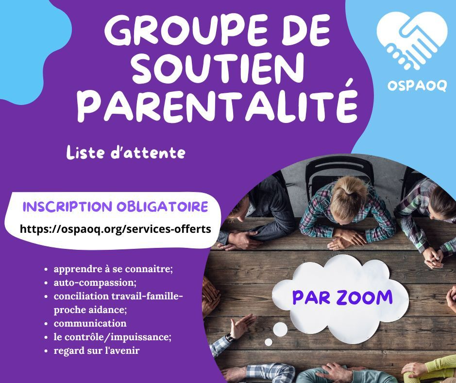 Groupe de soutien PARENTALITÉ