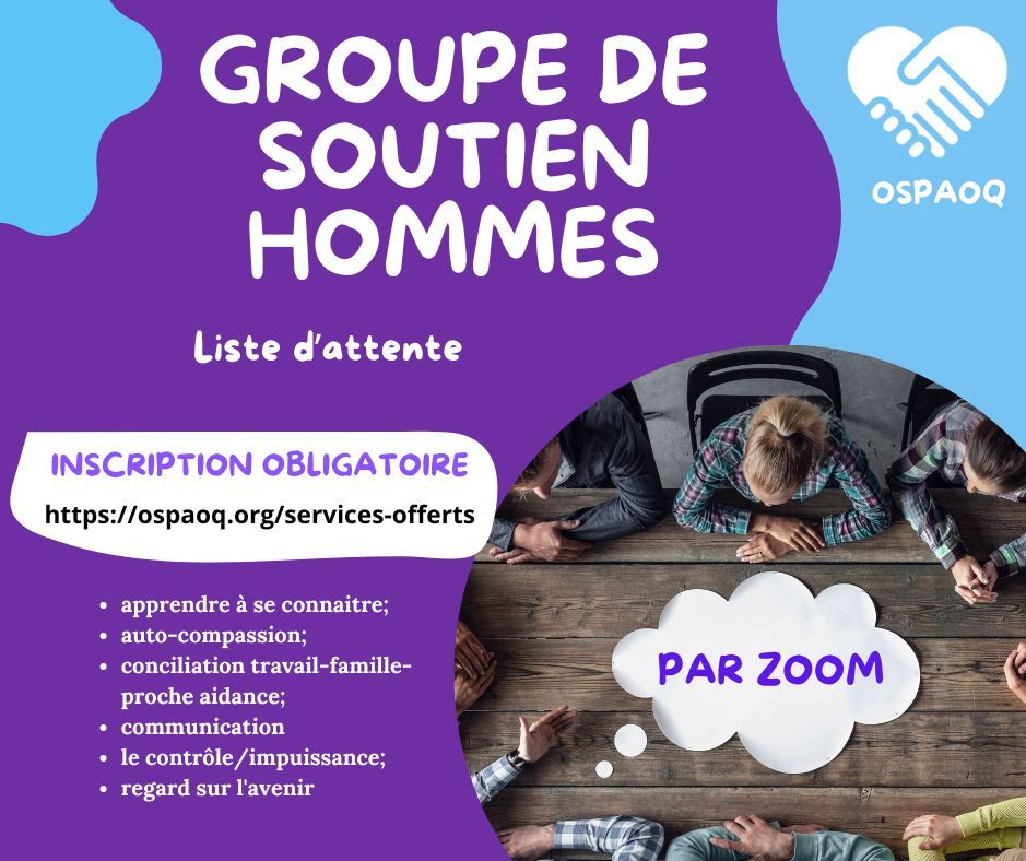 Liste attente groupe de soutien Hommes