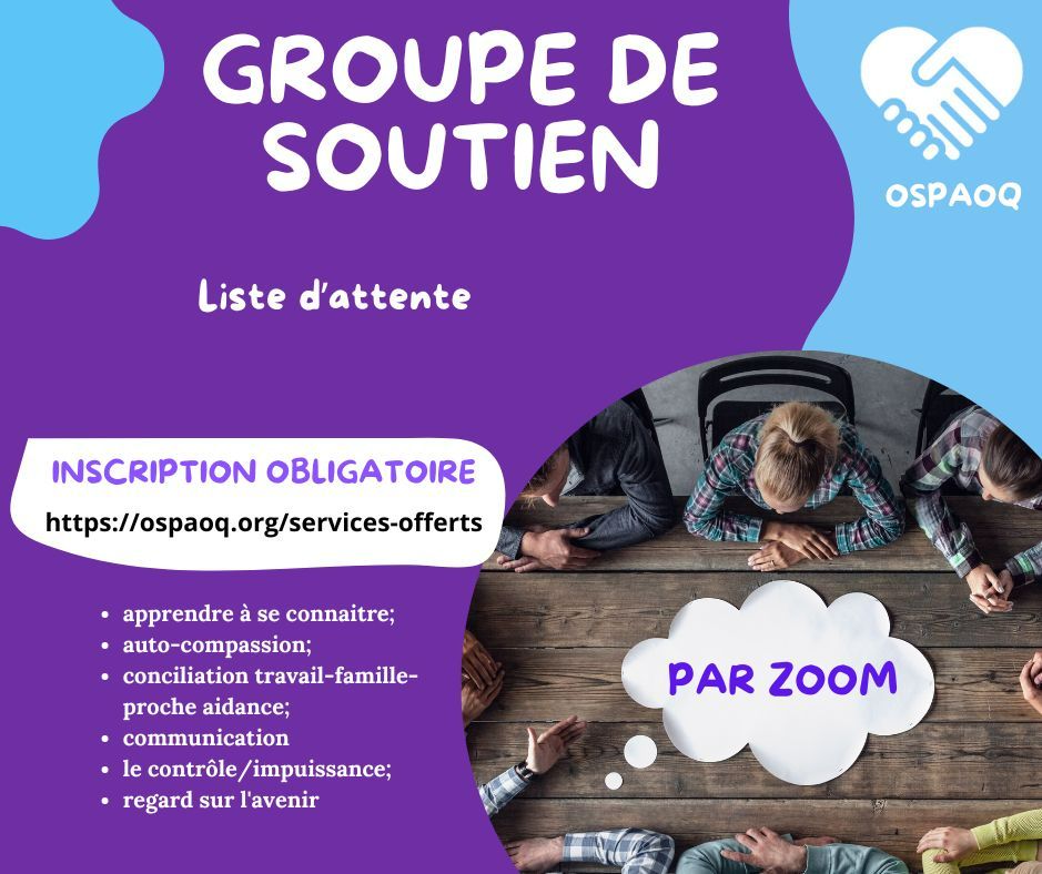 Liste attente groupe de soutien printemps 2025
