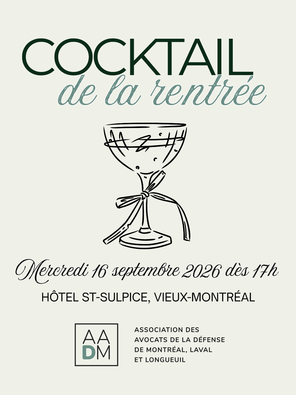 Cocktail de de la rentrée 2026