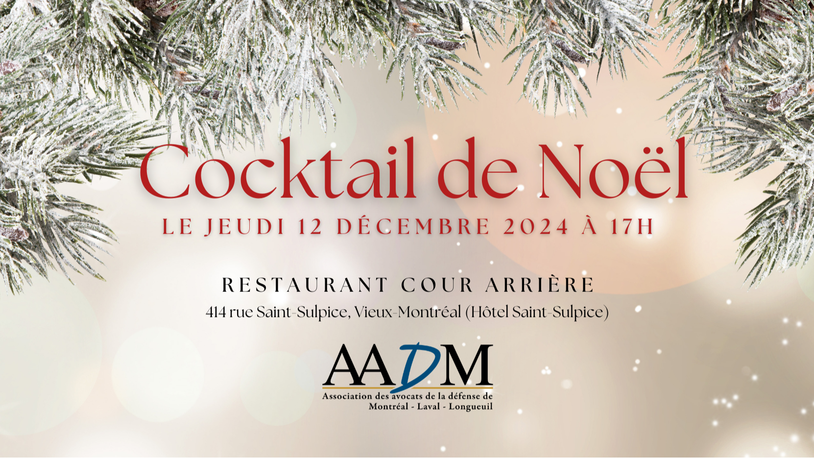 Cocktail de Noël 2024