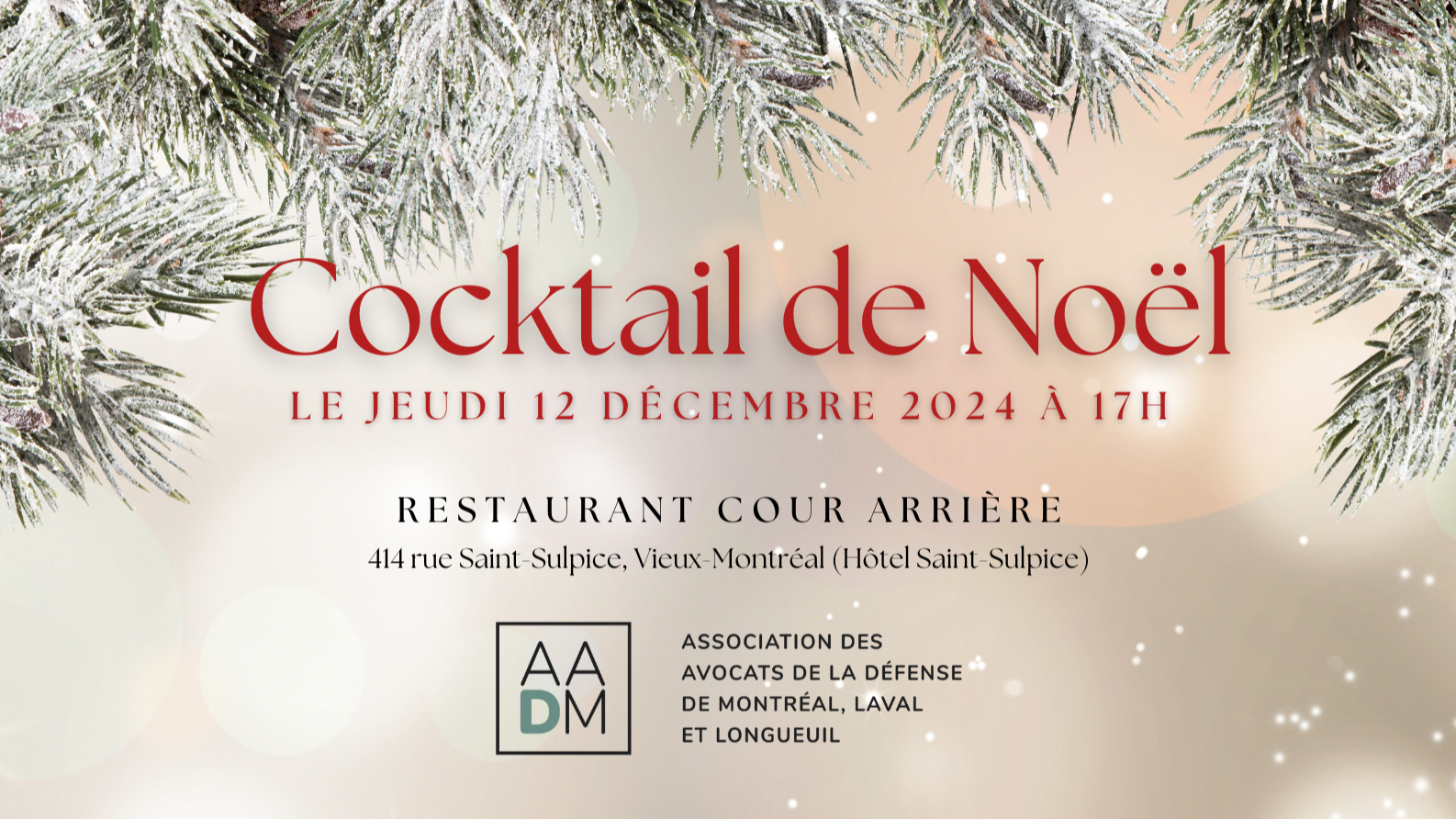 Cocktail de Noël 2024