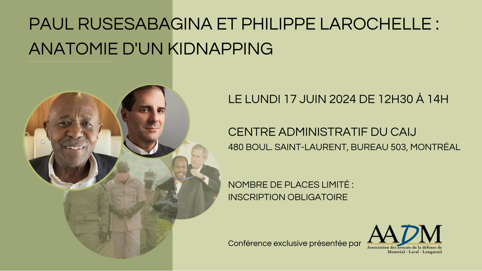 Paul Rusesabagina et Philippe Larochelle :  Anatomie d'un kidnapping