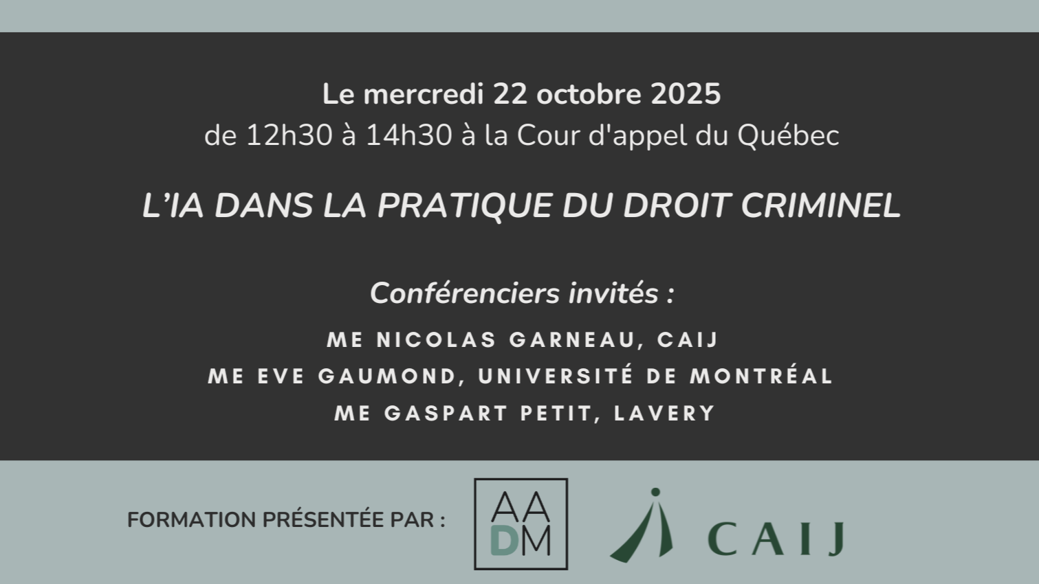L'IA dans la pratique du droit criminel