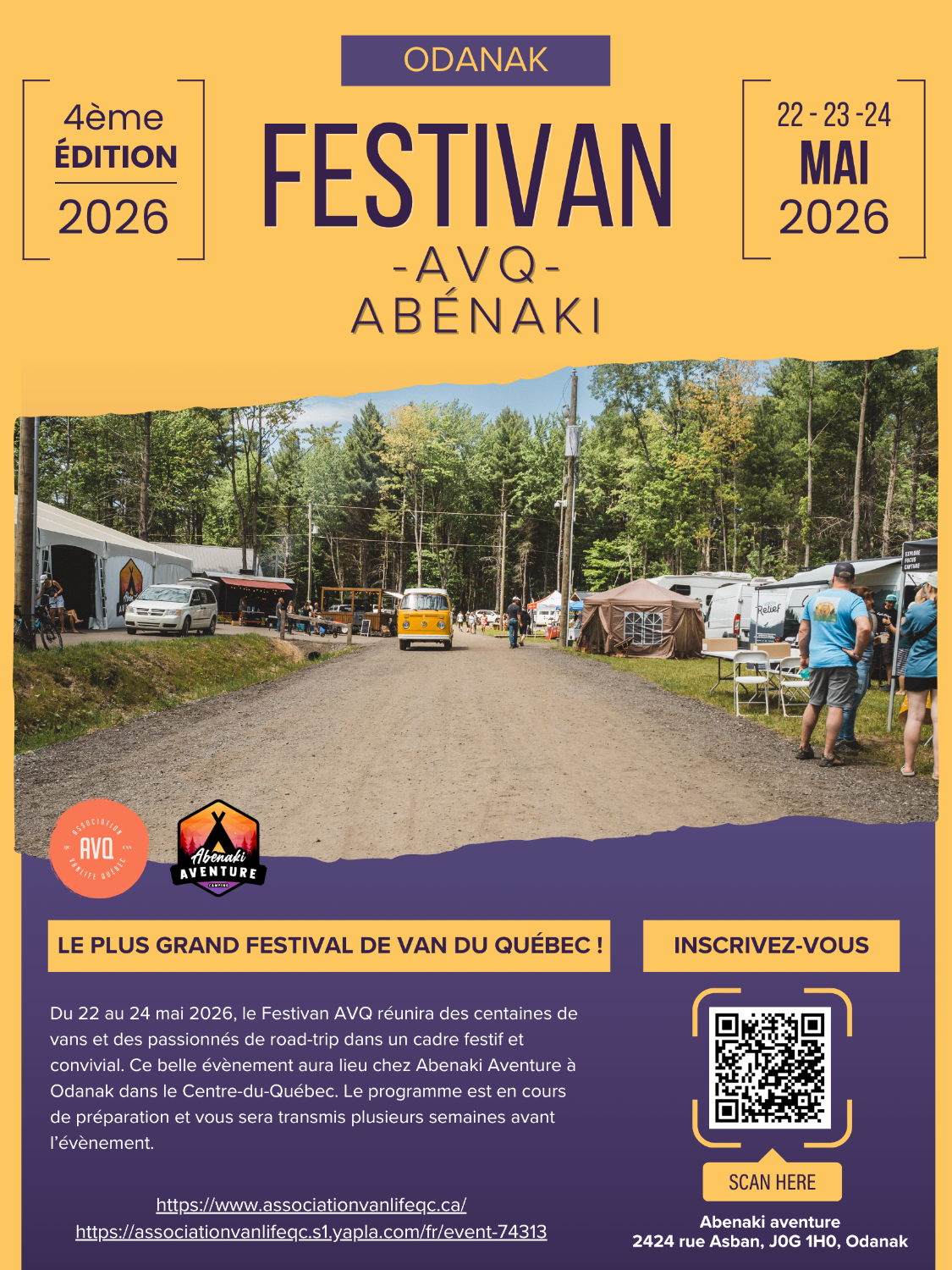 Festivan AVQ X Abénaki Aventure 2026
