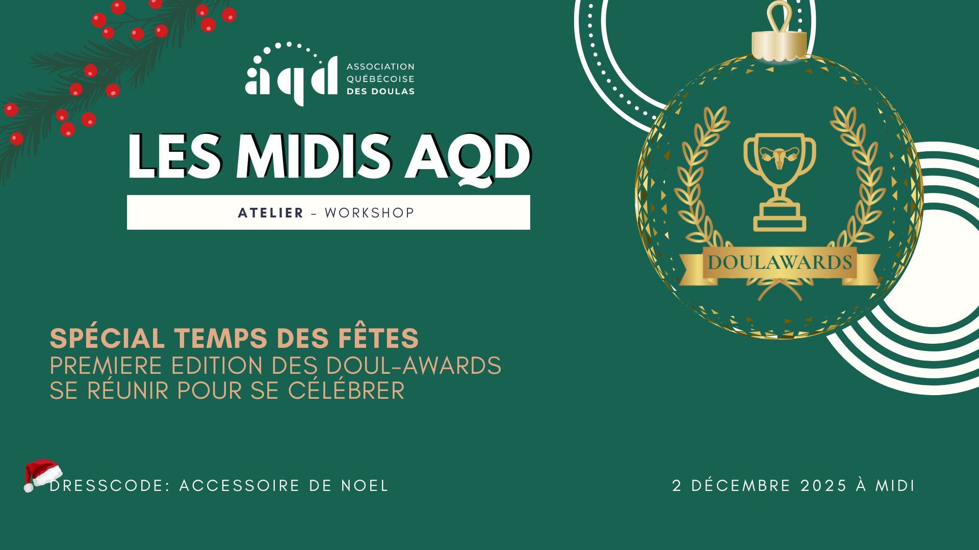 Midi AQD - Spécial Noël, Les DOUL-AWARDS