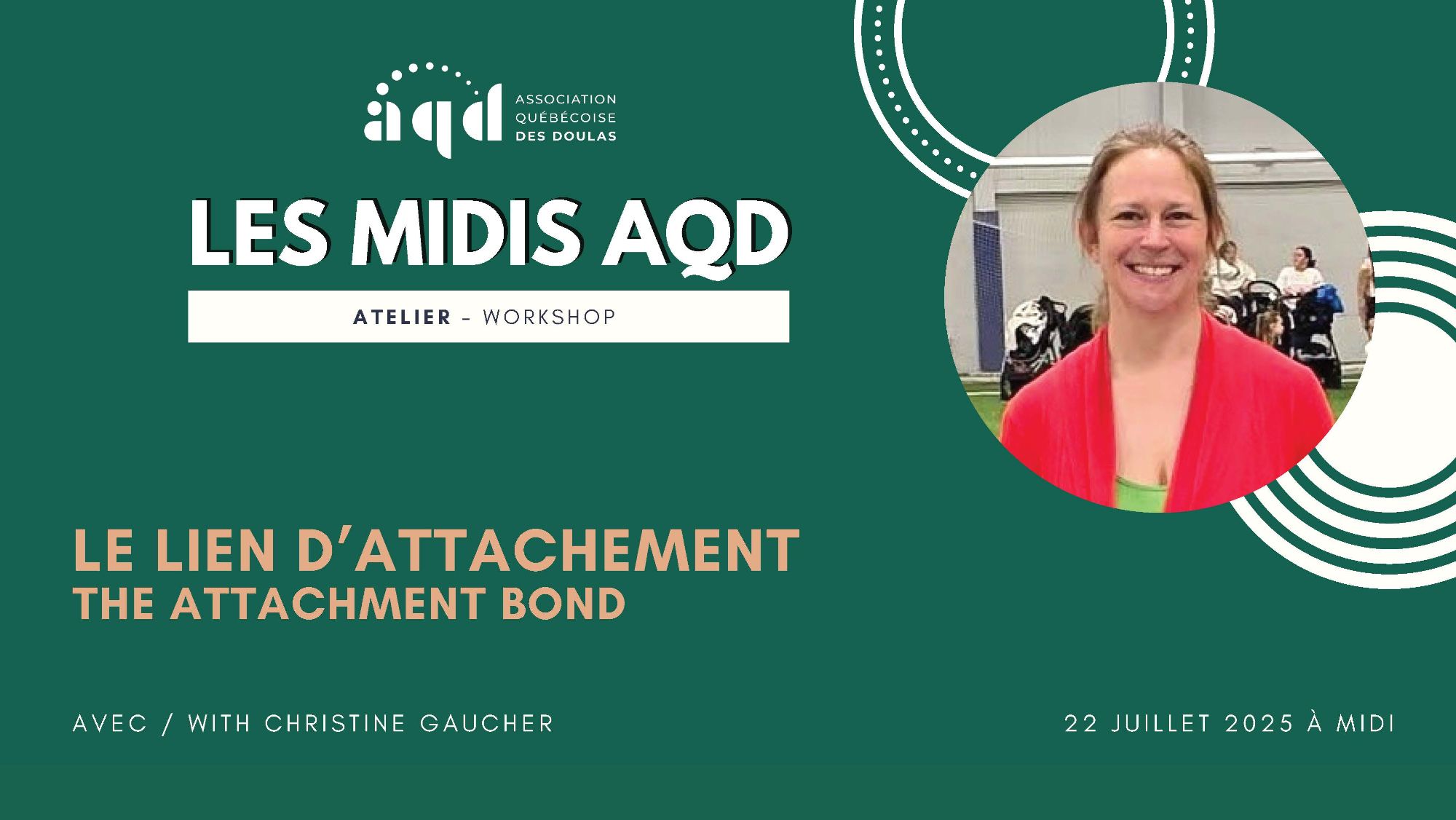 Midi AQD - Le lien d’attachement avec Christine Gaucher