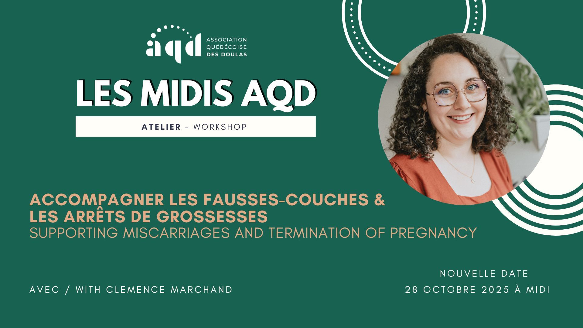 Midi AQD - Accompagner les fausses-couches et les arrêts de grossesses avec Clémence Marchand