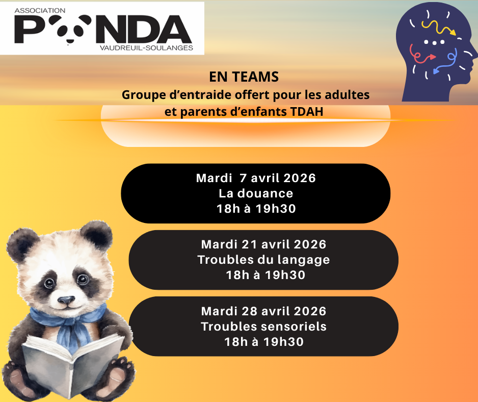 GROUPE DE SOUTIEN pour les adultes TDAH