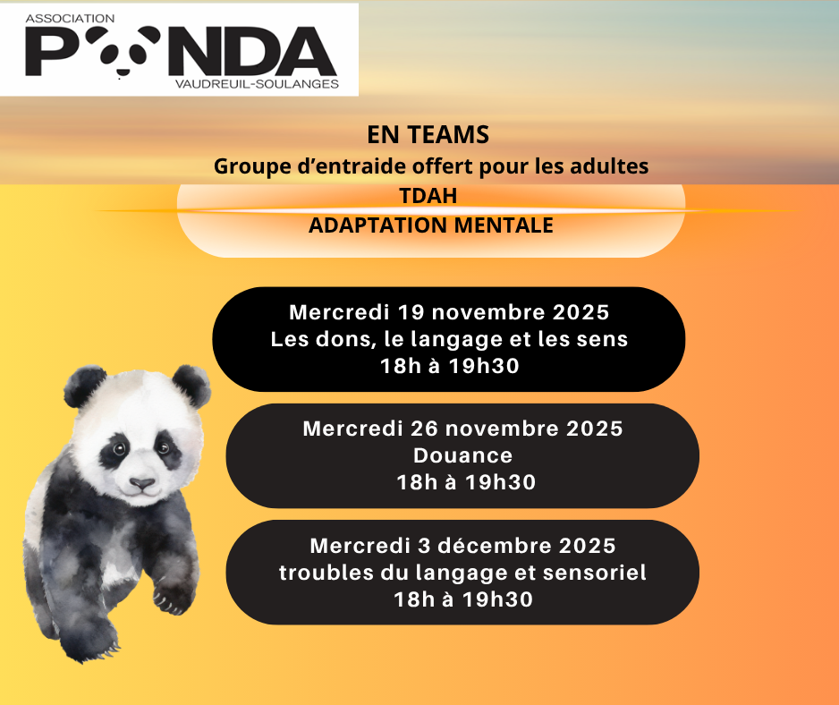 GROUPE DE SOUTIEN pour les adultes TDAH