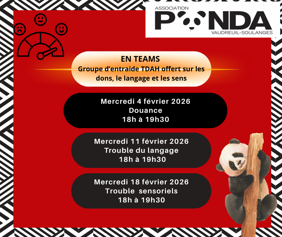 GROUPE DE SOUTIEN pour les adultes et parents d'enfants TDAHTDAH