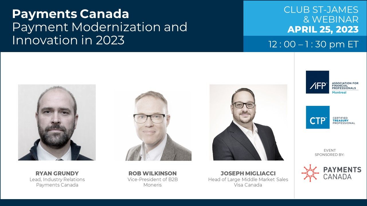 Payments Canada - Payment Modernization and Innovation, Where are we at in 2023? (Hybrid)