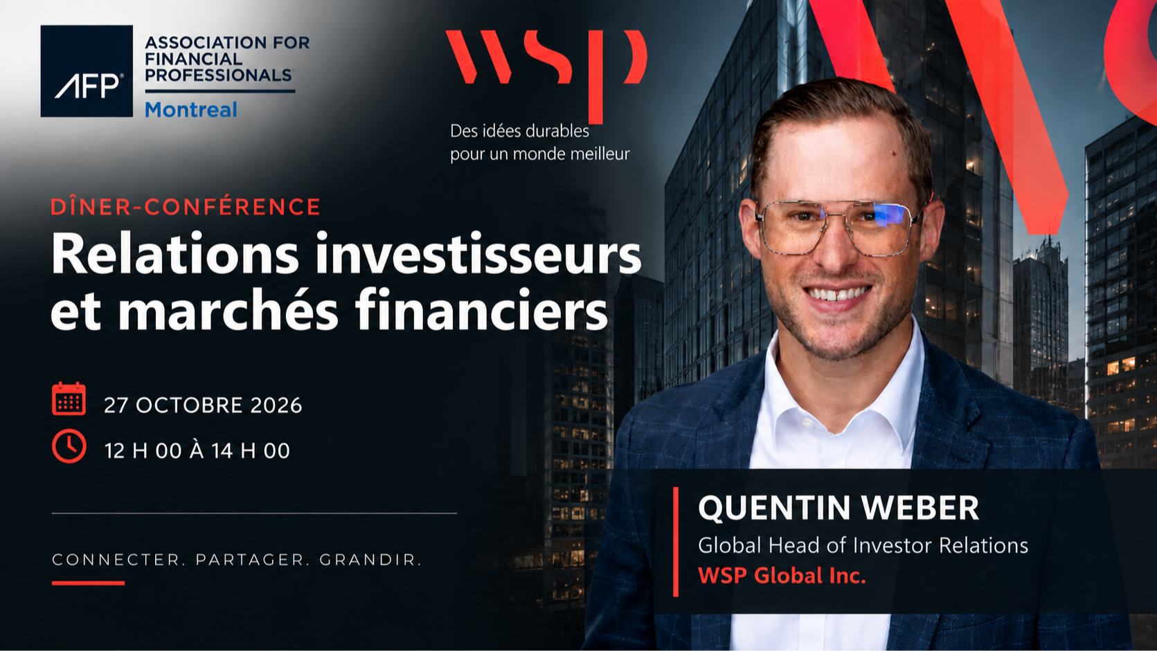 Dîner-conférence | Relations investisseurs et marchés financiers