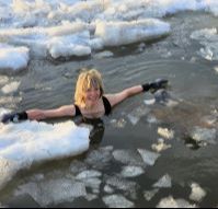 Entretien passion - Baignade en eau glacée
