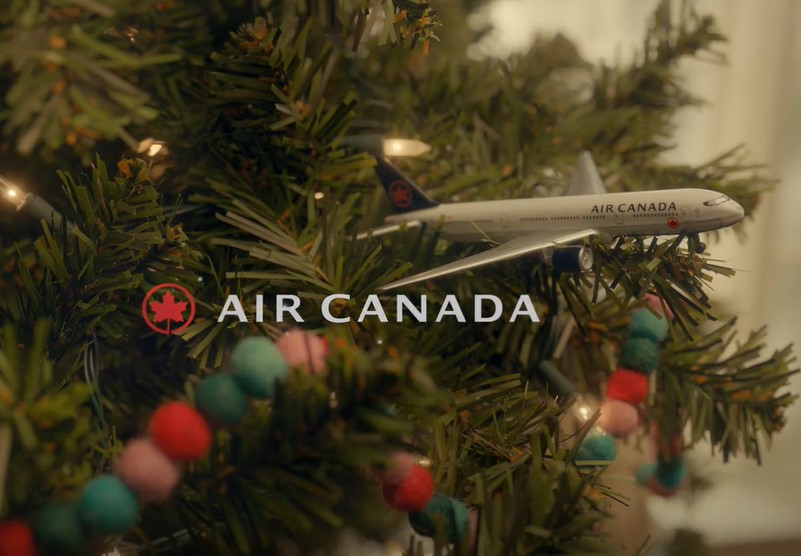 Publicité Air Canada Vive les fêtes