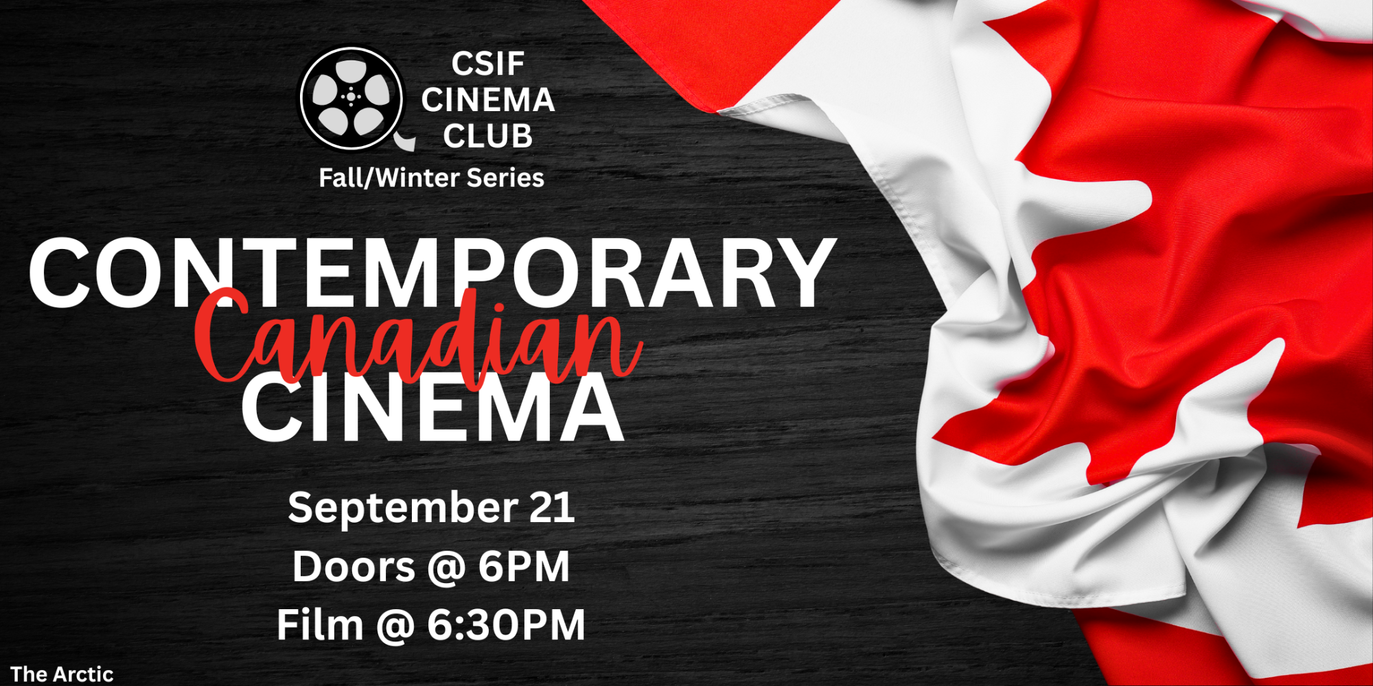 Cinema Club: Contemporary Canadian Cinema – September 2026