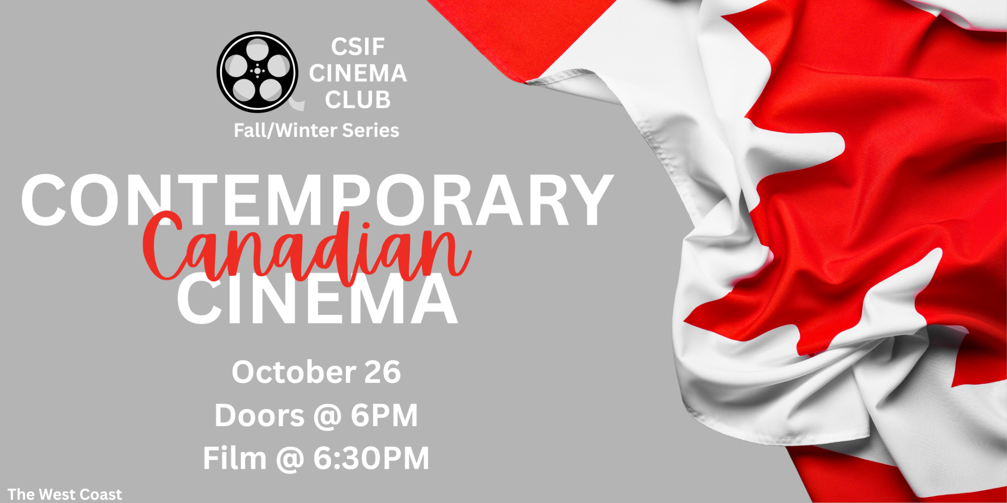 Cinema Club: Contemporary Canadian Cinema – October 2026