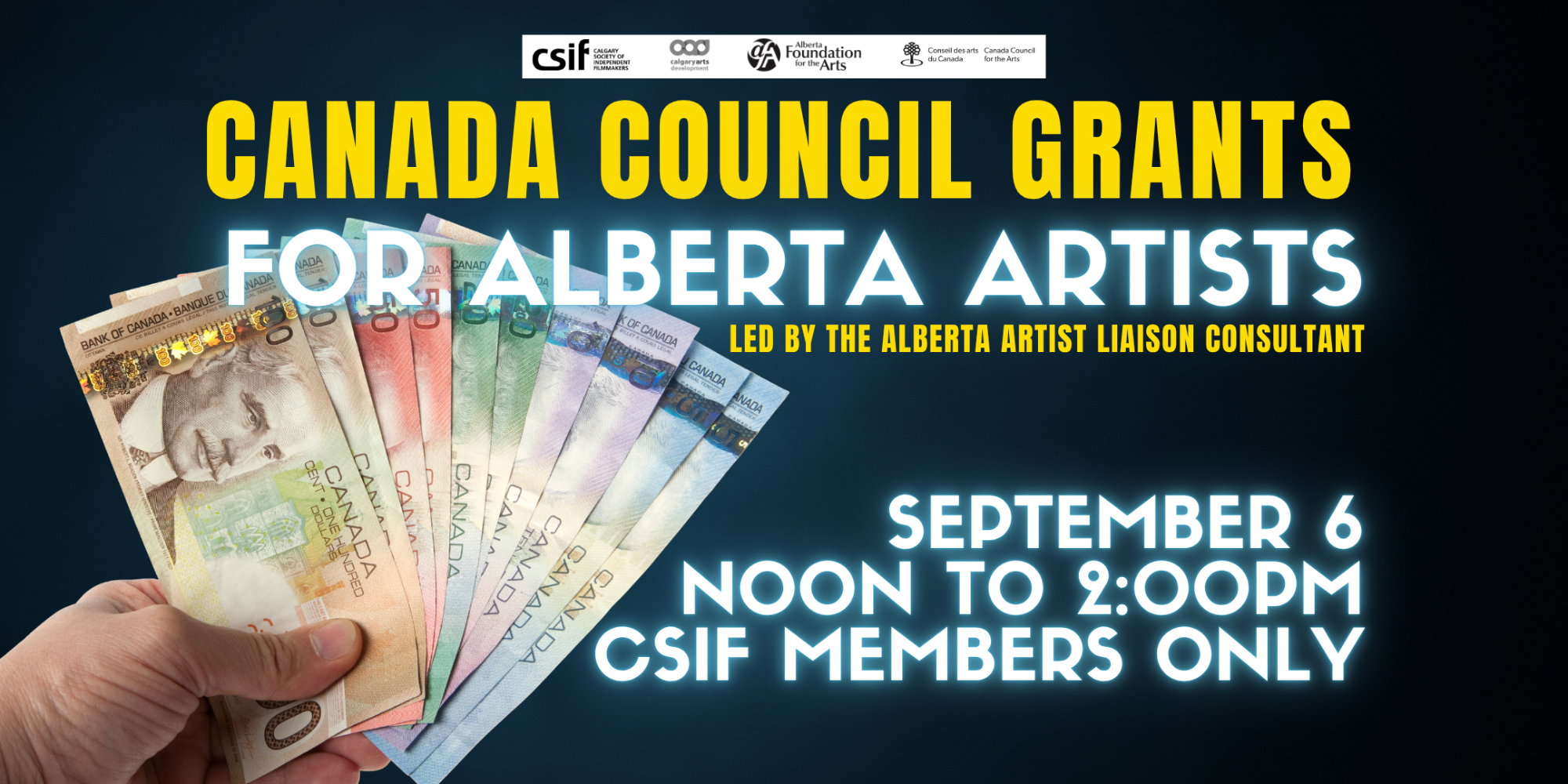 Canada Council for the Arts Funding for Alberta Artists