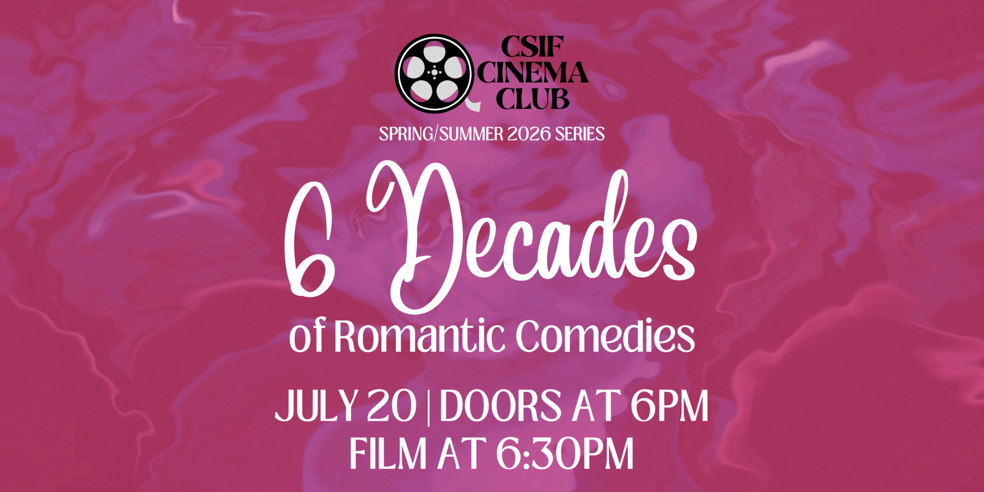 Cinema Club: 6 Decades of Romantic Comedies – July 2026