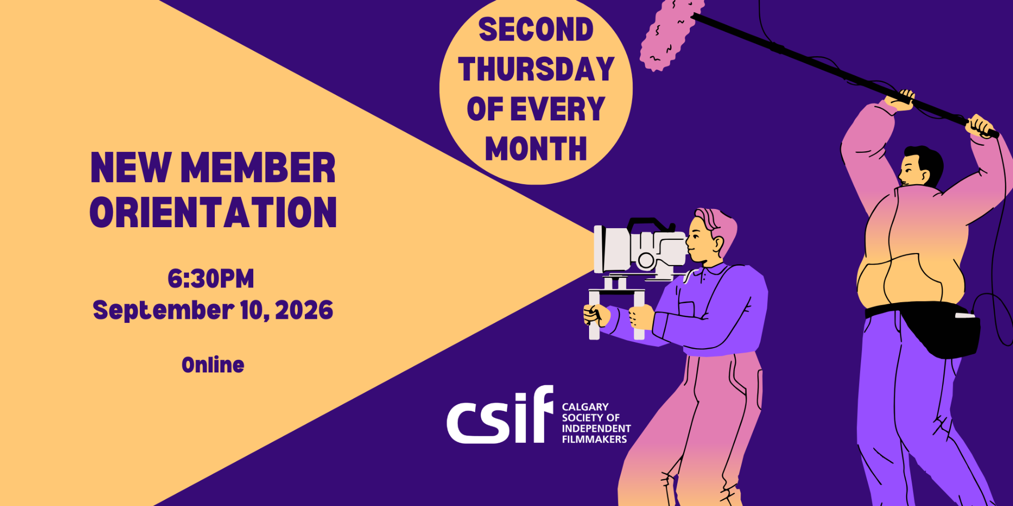 New Member Orientation Online – September 2026