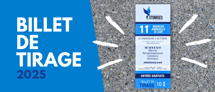Billets de tirage au profit de l'ASRY - 2025