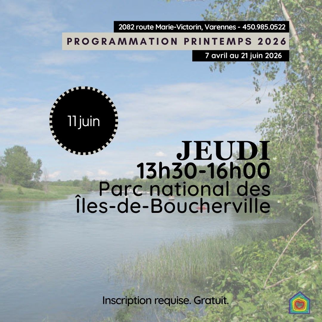 Sortie Parc national des Îles-de-Boucherville