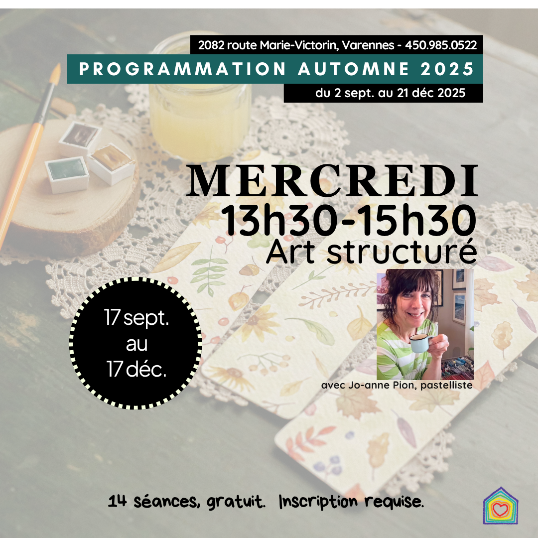 Art structuré avec Jo-Anne Pion, pastelliste