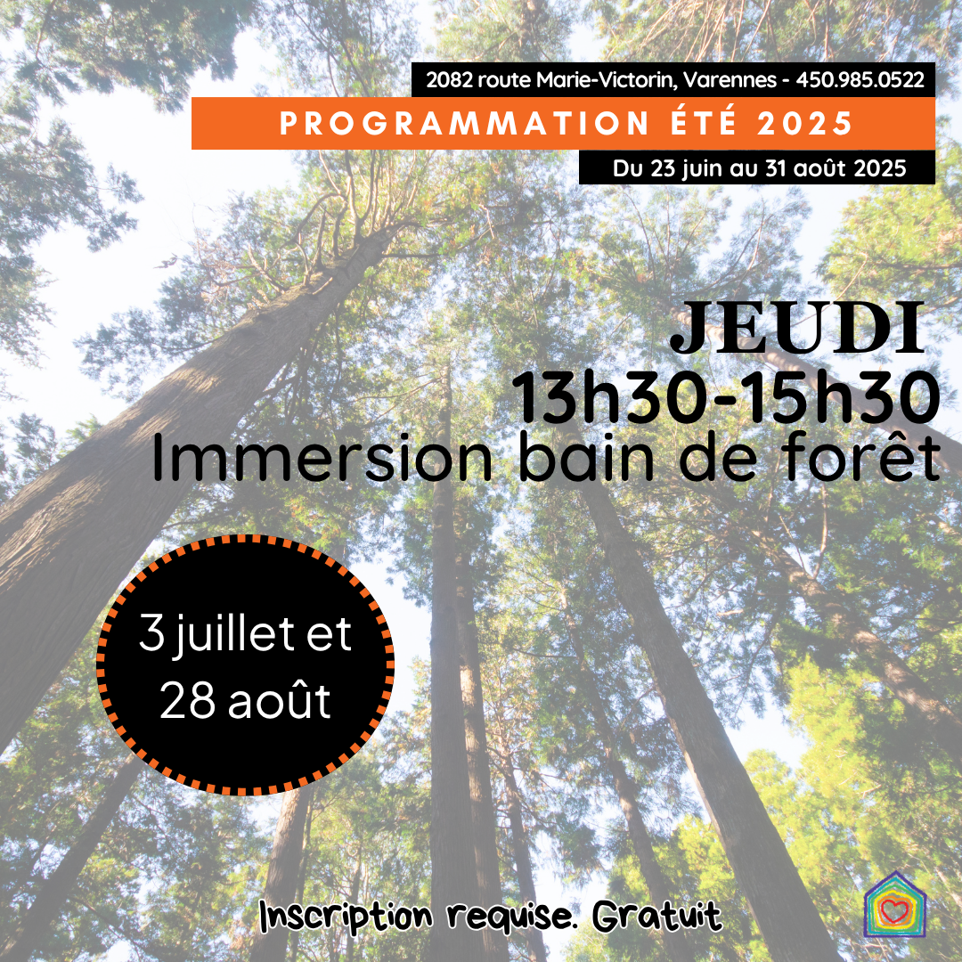 Immersion bain de forêt 28 août