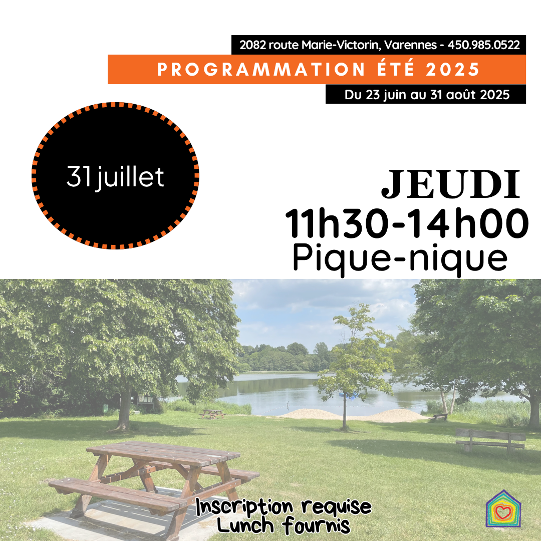 Pique-nique communautaire au bord du fleuve