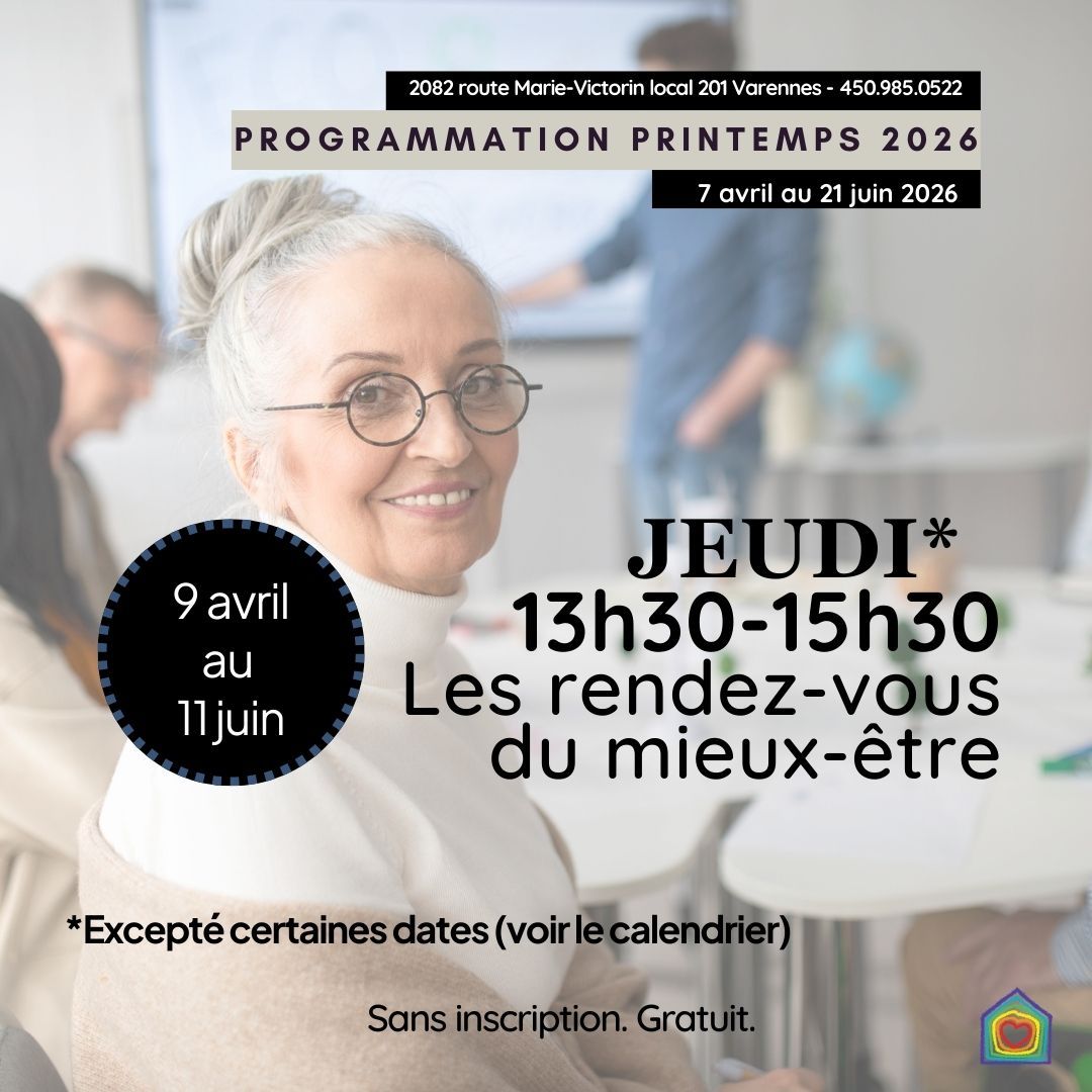 Les rendez-vous du mieux-être